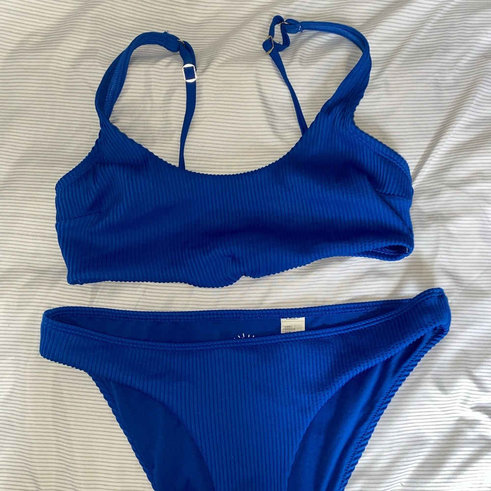 Blue Hollister bikini